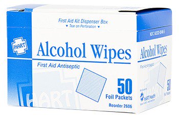 individually wrapped alcohol wipes